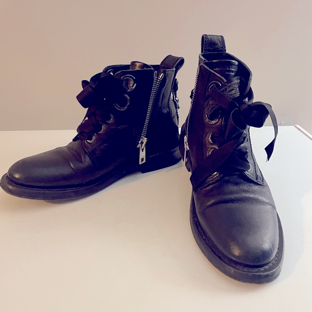 Zadig Voltaire Black Laureen Roma boots size 38